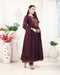 Flairy Kashmiri Cotton Kurti Set