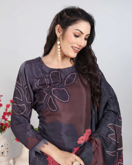 Floral Handwork Kurti Set